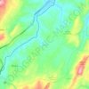 Mapa topográfico Oicatá, altitud, relieve