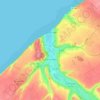 Mapa topográfico Criel-sur-Mer, altitud, relieve