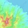 Mapa topográfico Le Lorrain, altitud, relieve
