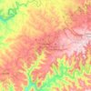 Mapa topográfico Xanxerê, altitud, relieve