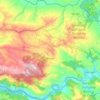 Mapa topográfico Boruca, altitud, relieve