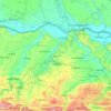 Mapa topográfico Плевен, altitud, relieve