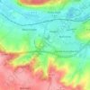 Mapa topográfico Marconne, altitud, relieve