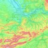 Mapa topográfico Basel-Landschaft, altitud, relieve