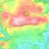 Mapa topográfico Great Longstone CP, altitud, relieve