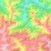 Mapa topográfico Casomera, altitud, relieve