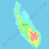 Mapa topográfico Capul Island, altitud, relieve