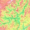 Mapa topográfico 攀枝花市, altitud, relieve