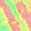 Mapa topográfico མངའ་རིས་ས་ཁུལ་ / 阿里地区 / Ngari, altitud, relieve