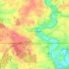 Mapa topográfico Poillé-sur-Vègre, altitud, relieve