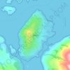Mapa topográfico Carna, altitud, relieve