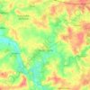Mapa topográfico Piré-Chancé, altitud, relieve