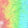 Mapa topográfico Río Gualí, altitud, relieve