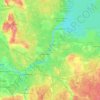 Mapa topográfico Neva, altitud, relieve