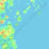 Mapa topográfico Long Island, altitud, relieve