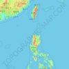 Mapa topográfico Taiwán, altitud, relieve