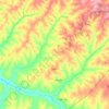 Mapa topográfico Sagres, altitud, relieve