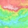 Mapa topográfico Pruines, altitud, relieve