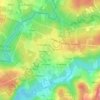 Mapa topográfico Aiazo, altitud, relieve