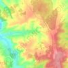 Mapa topográfico Baudres, altitud, relieve