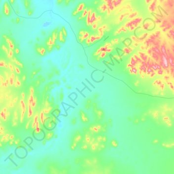 Mapa topográfico Mount Ive, altitud, relieve