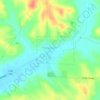 Mapa topográfico Bronson, altitud, relieve