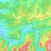 Mapa topográfico 58642, altitud, relieve