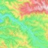 Mapa topográfico Firmi, altitud, relieve