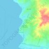 Mapa topográfico Los Puertos de Altagracia, altitud, relieve