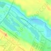 Mapa topográfico Lagoa Azul, altitud, relieve