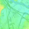 Mapa topográfico Ambérieux, altitud, relieve