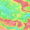 Mapa topográfico Versalhes, altitud, relieve