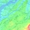 Mapa topográfico Pentir, altitud, relieve