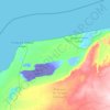 Mapa topográfico Tah, altitud, relieve