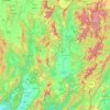 Mapa topográfico Provincia de Nan, altitud, relieve