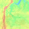 Mapa topográfico Ханты-Мансийский автономный округ — Югра, altitud, relieve