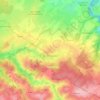 Mapa topográfico Sainte-Magnance, altitud, relieve