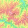 Mapa topográfico Area de conservación regional Choquequirao, altitud, relieve