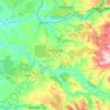 Mapa topográfico Ùsini/Usini, altitud, relieve