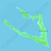 Mapa topográfico Wake Island, altitud, relieve