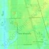 Mapa topográfico New Whiteland, altitud, relieve