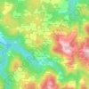 Mapa topográfico O Ermo, altitud, relieve