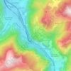 Mapa topográfico Pontamafrey-Montpascal, altitud, relieve