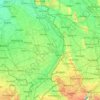 Mapa topográfico Limburg-Noord, altitud, relieve