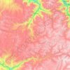 Mapa topográfico Cotaruse, altitud, relieve
