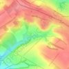 Mapa topográfico Мілове, altitud, relieve
