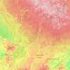 Mapa topográfico Haliburton—Kawartha Lakes—Brock, altitud, relieve