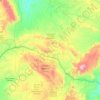 Mapa topográfico McKinley County, altitud, relieve