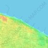 Mapa topográfico Pirambu, altitud, relieve
