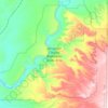Mapa topográfico Westwater Canyon Wilderness Study Area, altitud, relieve
